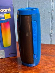 Billboard BB3765 Bluetooth Speaker LED Disco Light Blue Open Box Tested IPX4