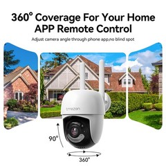 8MP 10CH NVR Outdoor Wireless Security CCTV PTZ Camera System 12” Monitor 2TB