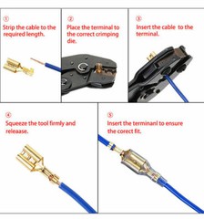 900X Assortment Male Female Spade Terminals Electrical Wire Crimp Connectors Kit