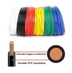 14 Gauge Car Copper Power Primary Wire Black Red Blue Yellow Green White AWG Lot