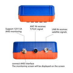 DVB-S2/S2X/T2/C Satellite Terrestrial Cable TV-Signal Finder Meter FTA Reception