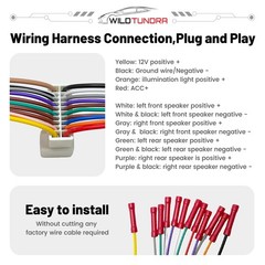 20 Pin Radio Wiring Harness for Toyota 2000-2006 4Runner Avalon Camry with JB…