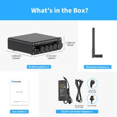Fosi Audio BT30D Bluetooth 5.0 Stereo Audio Receiver Amplifier HiFi Class D Amp