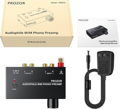 Turntable Preamp with 63dB Gain and Durable Metal Construction for Perfect Sound