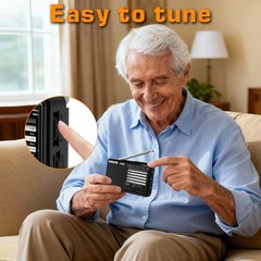 D328 Shortwave AM FM DSP Portable Small Multi Band Radio w/ Rechargeable Battery