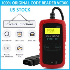VC300 Vehicle Auto Code Reader OBDII OBD EOBD Engine Diagnostic Handheld Tool US