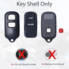 Key Fob Shell Case Replacement Fits for Toyota Tacoma Tundra RAV4 Highlander