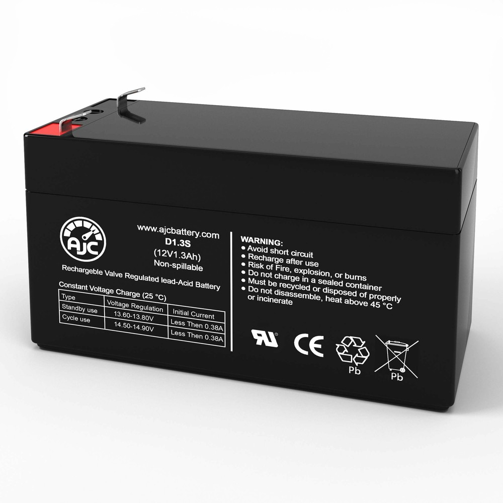 Universal Power Group UB1213 12V 1.3Ah Sealed Lead Acid Replacement Battery