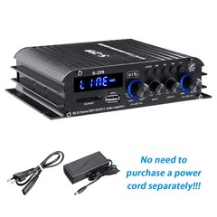 1600W Bluetooth Audio Power Amplifier, 4.1 Channel Support 2 Pairs Speakers 1…