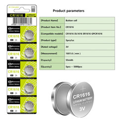 2-10Pcs 3V 50Mah CR1616 High Quality Button Battery CR 1616 DL1616 BR1616 5021LC