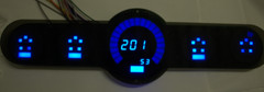 Universal Bargraph style 5.5 Gauge Panel w/ White Leds Made in the USA!