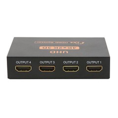 HDMI Splitter Amplifier Repeater 4K*2K 4-Ports Hub 1 in 4 out Box 3840X2160/30HZ