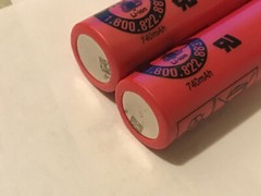NEW!!! 2 pc SANYO UR 14500 AC Li-ion 740mAh Rechargeable 3.7v FLAT-TOPS