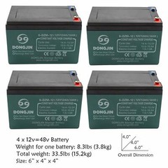 12V 12Ah 6-DZM-12 Battery Electric ATV Go Kart Quad Scooter EBIKE Motorcycle