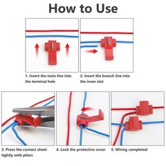 U.S.A. Wire Quick Splice Connector – 10-12 Gauge – 50 Pack