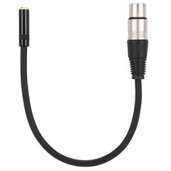 3.5MM Female to XLR Female Zinc Alloy 3.5MM Interface Audio Adapter Cable Patch