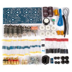 HiFi Class AB Tube Power Amplifier DIY Kit Push-pull Stereo Audio Amp 12W+12W