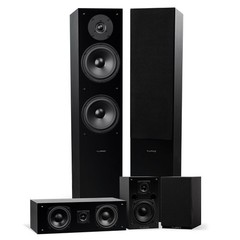 Fluance Elite 5.0 Surround Sound Home Theater Speaker System – Black