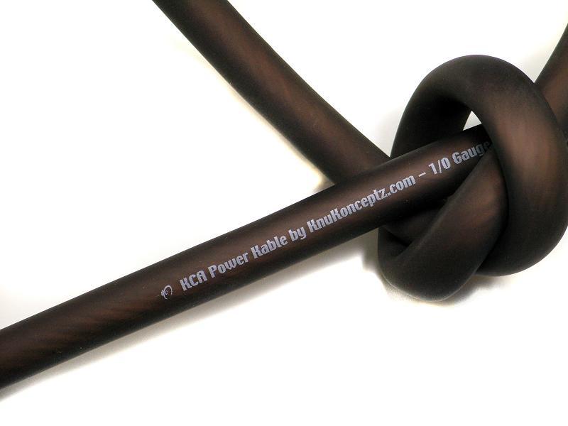 KnuKonceptz KCA BLACK Ultra Flex 8 Gauge Power Wire 5′ TRUE 8 AWG