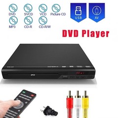 1080p DVD Player All Region Free DVD CD USB Player with AV+RCA Output US