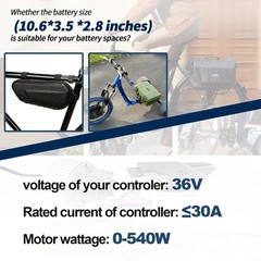 36V Battery Pack 12Ah LiFePo4 for El-e ctric B-ike Bi cycle Motor 500W