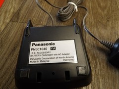 black Panasonic PNLC1040 YA Cordless Phone Charger Dock w/ AC