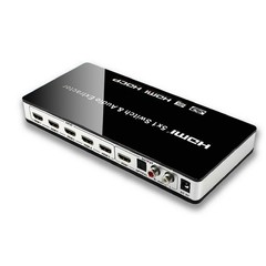 HDMI-Compatible Switch Switcher 5×1 5 in 1 out Audio Extractor 4K For PS4 PS5 x