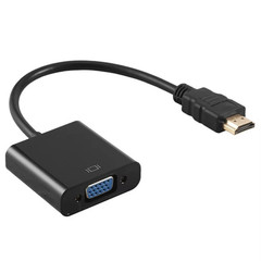 1080P HDMI Male to VGA Female Video Cable Converter Adapter For PC Monitor