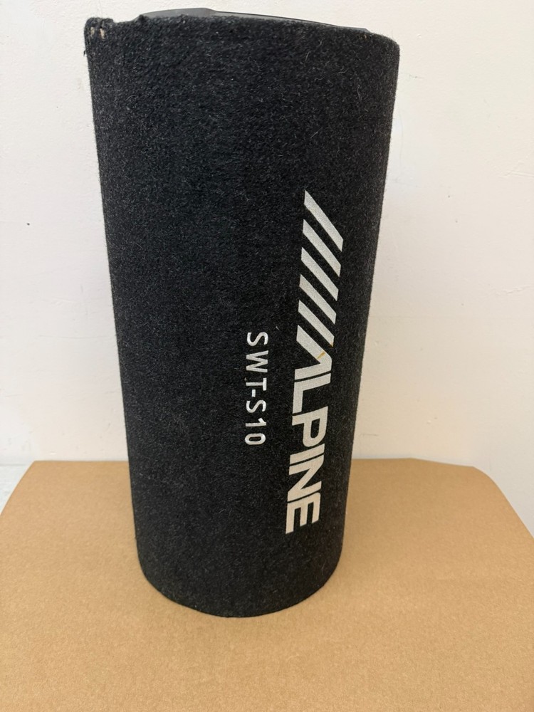 Alpine SWT-S10 1200W Max 250W RMS Single 10″ Vented Subwoofer Tube Enclosure