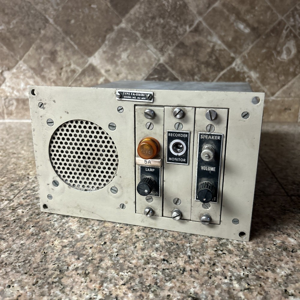 G.R.M FA-8165B/1 Audio Unit Model AU-600 Untested Militaria Aviation