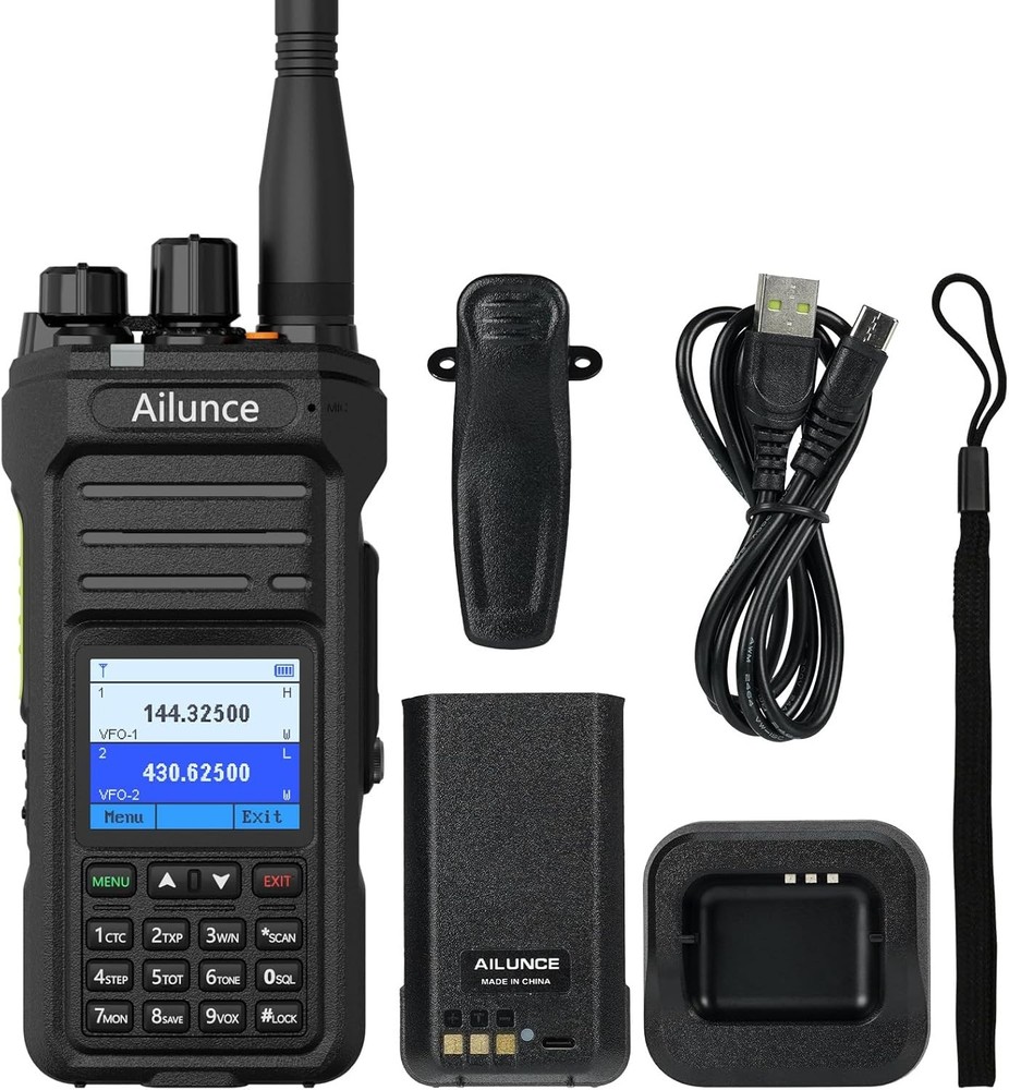 Ailunce HA1UV Dual Band Ham Handheld Radio Transceiver NOAA Waterproof Outdoor