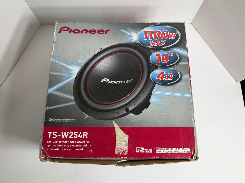 Pioneer TS-W252R 1-Way 10in. Car Subwoofer 1100w 4 ohm Nice Shape!