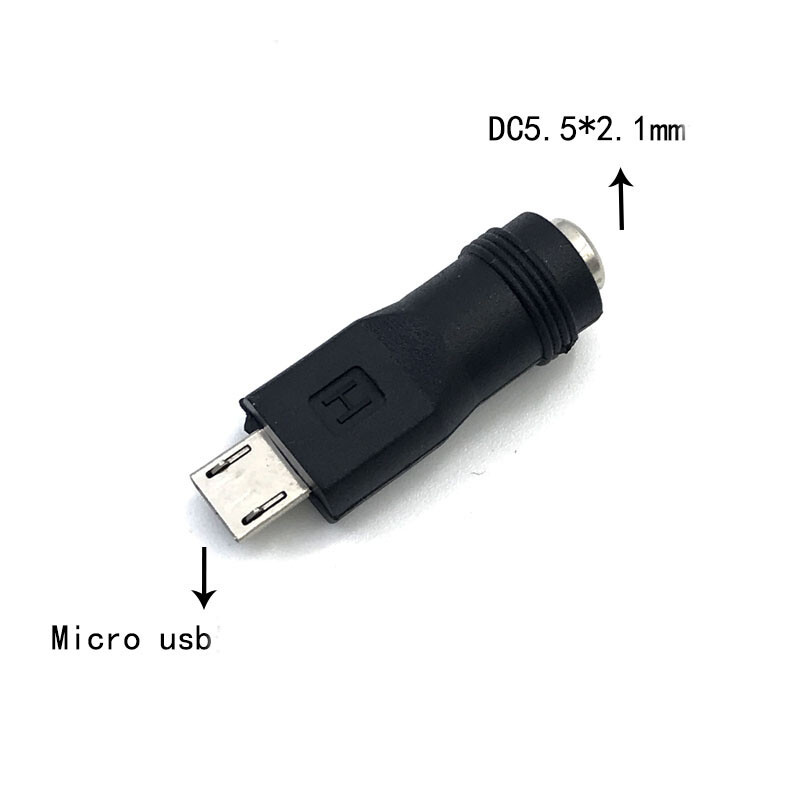 DC 5.5 * 2.1 mm Micro Type C USB-C Mini USB DC Power Connector Adapter Jack 90°