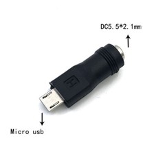 DC 5.5 * 2.1 mm Micro Type C USB-C Mini USB DC Power Connector Adapter Jack 90°