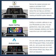 Wireless Carplay/Android Auto Screen For BMW F20 F21 F22 F30 F31 F32 F33 F34 F36