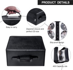520 Pcs Disc CD Storage Case DVD Organizer Holder Bag Wallet Album Media Video