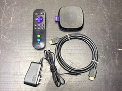Roku 3 (3rd Generation) Media Streamer 4200X – Black w/ Power Cord & Remote