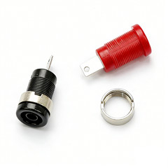 4mm Banana Jack Panel Mount Binding Post Red Black Test Terminal Connector