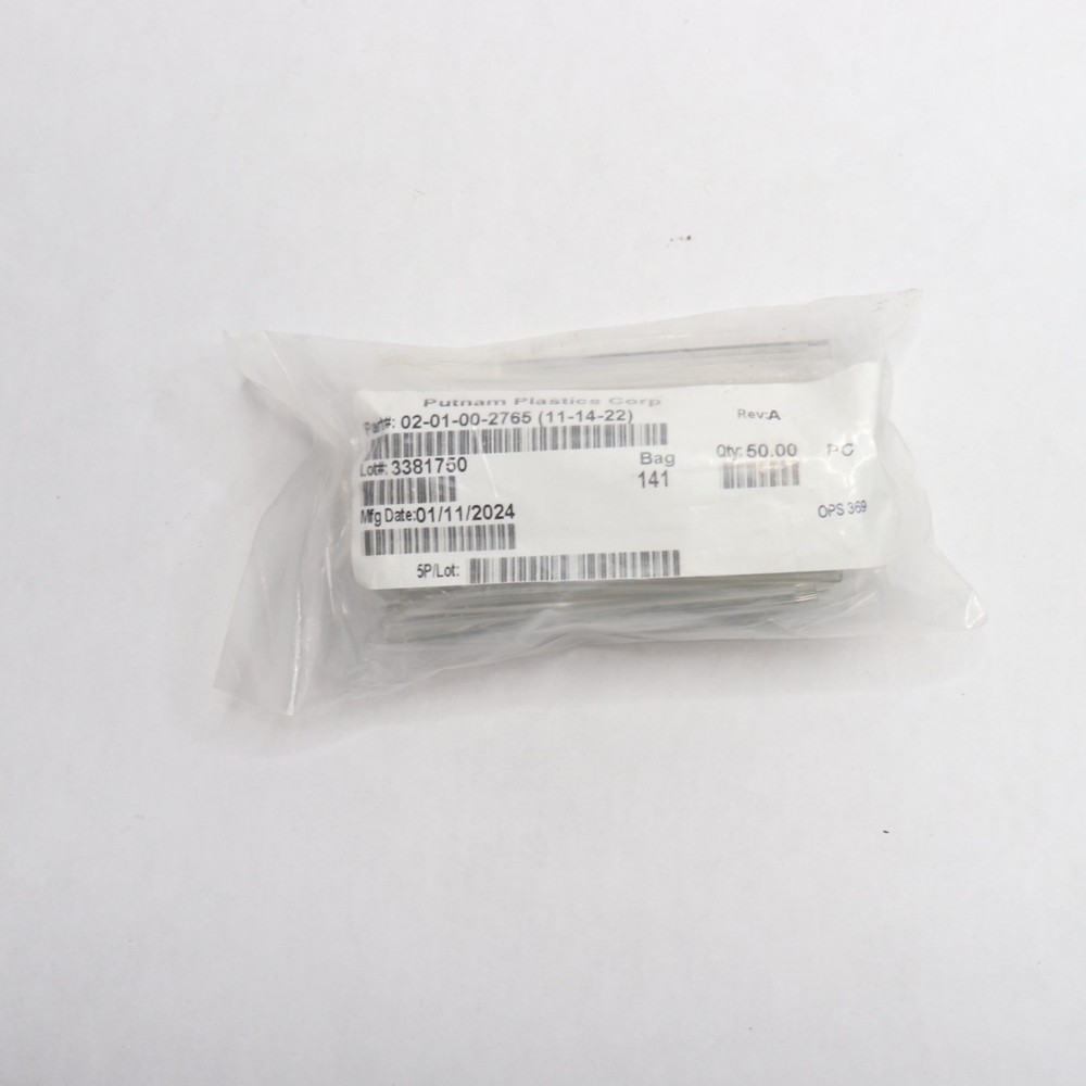 (50-Pk) Putnam Plastics Cylinders Tubes Plastic 02-01-00-2765