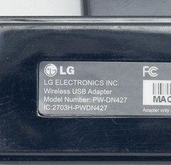 LG Wireless USB Adapter Model PW-DN427 WIFI N Wi-Fi Dongle for Blu-ray Player