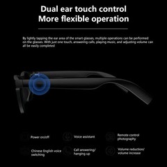 Lenovo 2026 NEW Smart Glasses for Adult Bluetooth Touch Photo Camera Voice Assis