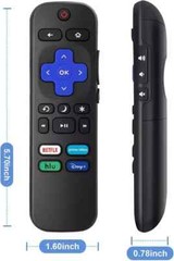 2pack Remote Control Replacement for All Roku TV TCL/Hisense/Onn Roku