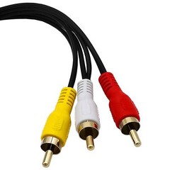 Audio Video AV Adapter Cable 3 RCA Male Jack to 6RCA Female Plugs Splitter