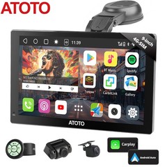 ATOTO Android 10 9″ 4+32G Android Auto Car Stereo GPS 4G LTE SIM Dash & Rear Cam