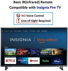 IR Replace Remote Control for Insignia/Toshiba Fire TV NS-RCFNA-19 CT-RC1US-19