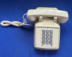 GTE GTE Beige Corded Telephone Push Button Desk Phone 1-Line