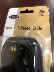 Genuine Belkin F8V308-25 S-Video Cable for DVD/DSS/Camcorders 25ft Gold Plated