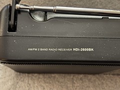 HDi Home Portable AM/FM Radio, Battery Operated, or AC Power M# HDi-2600BK