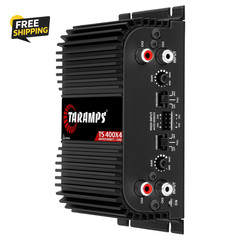 TS 400X4 400W RMS 4 Channel Car Amplifier 2 Ohm Full Range RCA Black Stereo