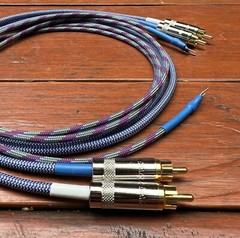 4 ft Audiophile Turntable Phono RCA Cables w/Ground Low Cap pro ject connect